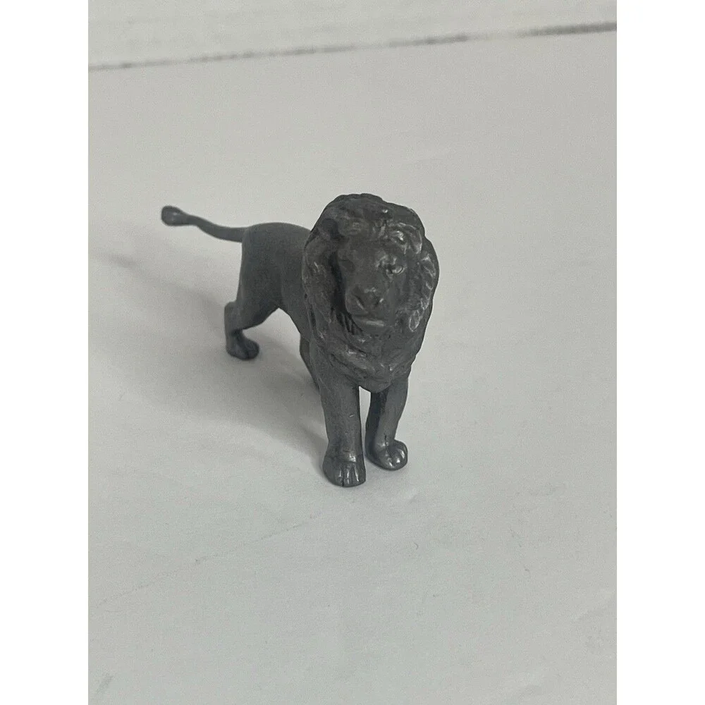 Pewter Mini Lion MCM Vintage Decor 3